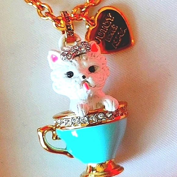 Juicy Couture Large White Persian 😺 Charm in a Cup--Support the ASPCA NWT - Picture 7 of 8